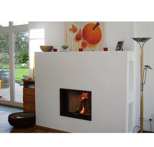 Brunner kompakt-kamin kk 51/55 lifting, стальной горизонтальный дымосборник, черные рамки_3