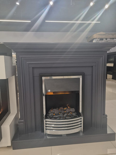 Каминокомплект Bradford с очагом Flagstaff серый (выставочный образец)_0