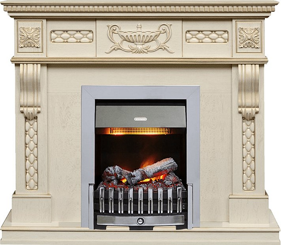 Dimplex Corsica очаг Danville Chrome FB2 слоновая кость с патиной_0