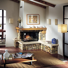 Облицовка Luisa V dx, с банкетой, под Titano Plus (Edilkamin)