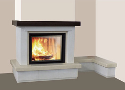 Облицовка Gemma dx, с банкетой, под Cristal 90 (EdilKamin)